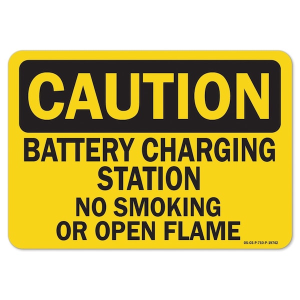 ANSI Caution, 12" Height, 18" Width, Aluminum, OS-CS-A-1218-L-19742